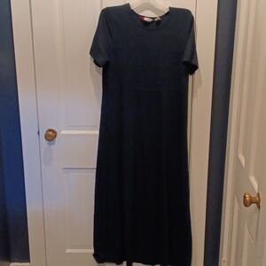 Navy Blue LL Bean Traveler Dress -- Size Medium